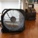 water restoration fans and humidifier