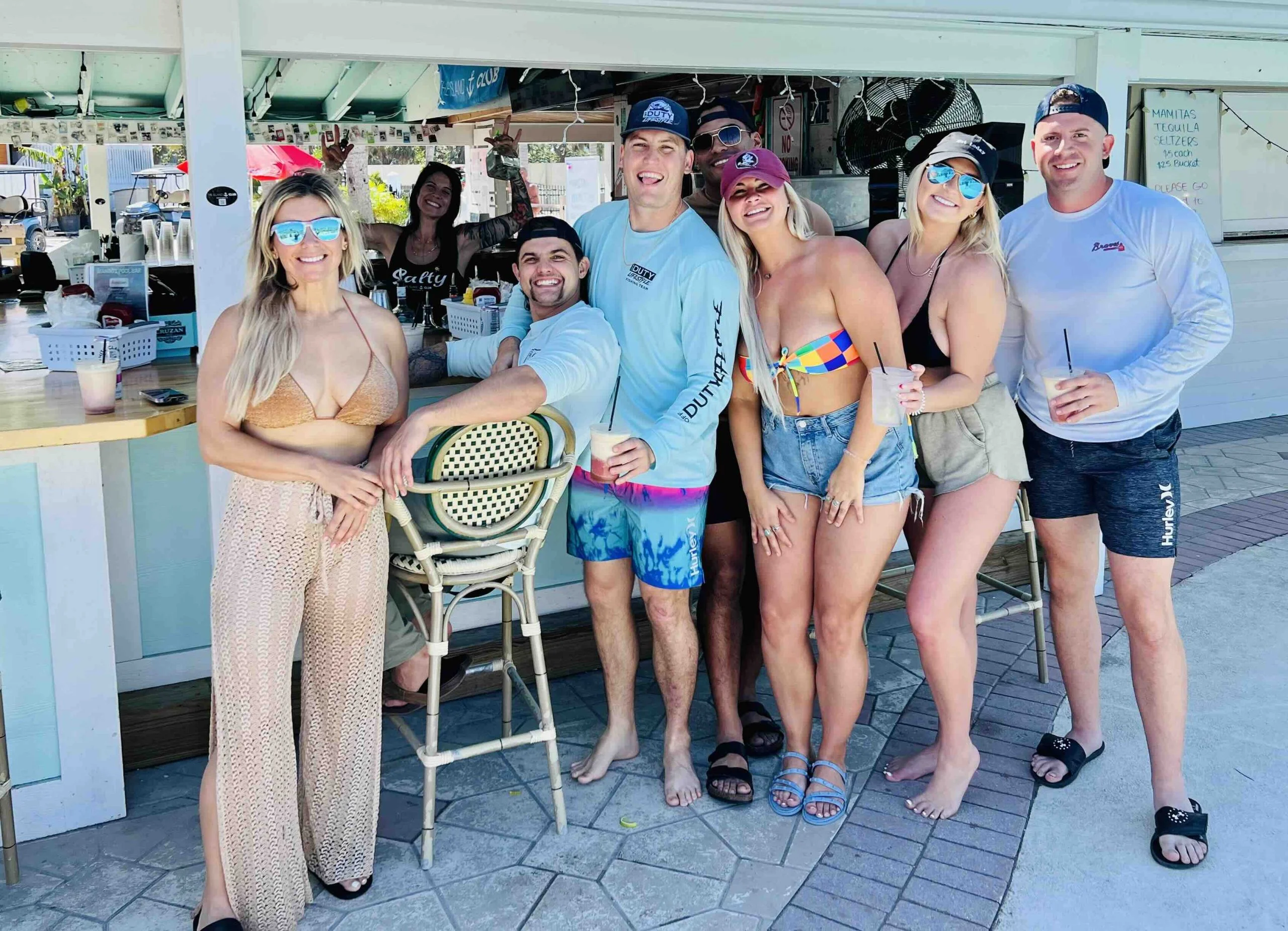 group of mangos bar and grill patrons