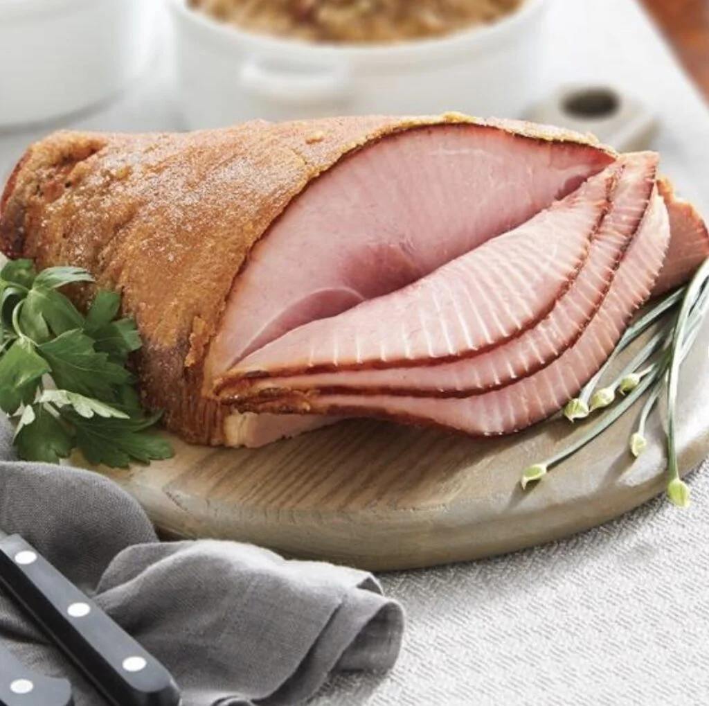 pic of half ham from honey baked hams